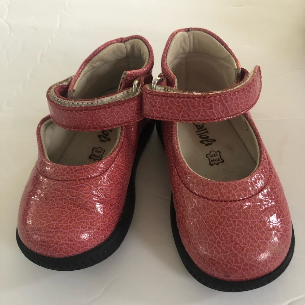 vera pelle Giocalloli  baby Girl shoes size 5 Made In Italia